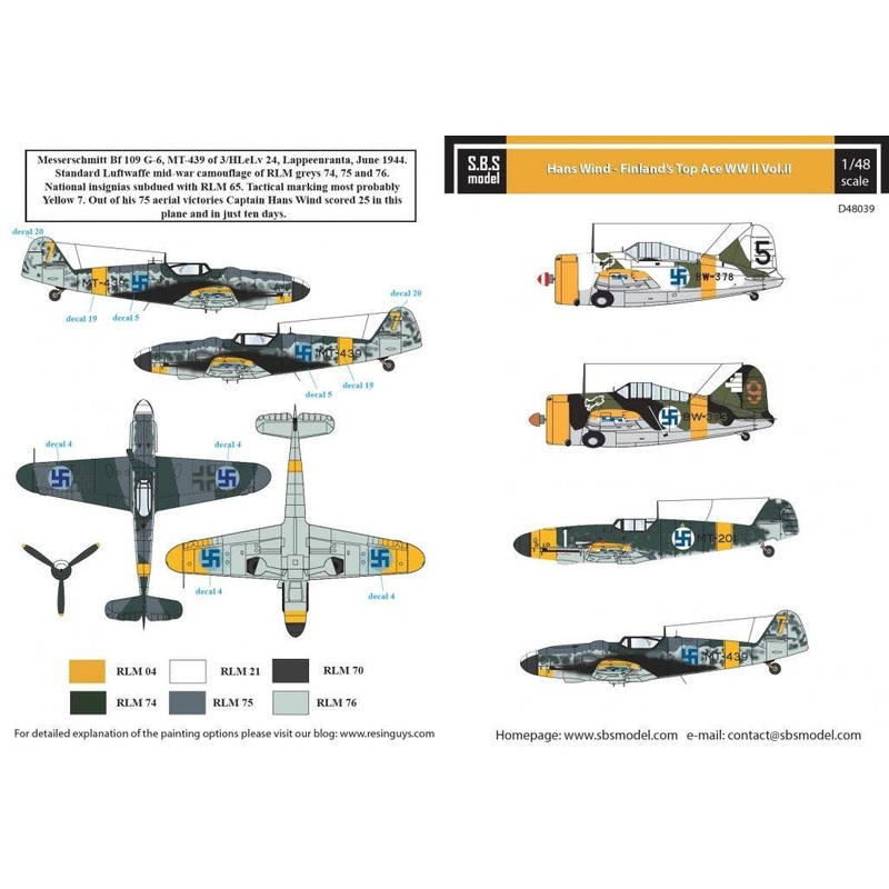 1/48 Hans Wind Finland's Top Ace WWII Vol.II
