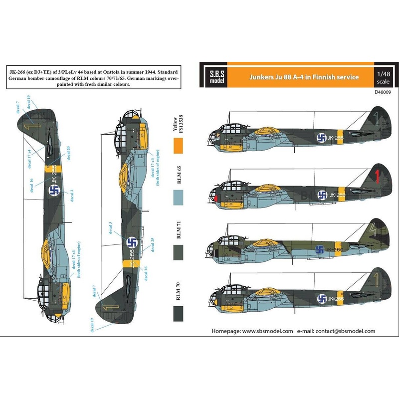 1/48 Junkers Ju-88 A-4 in Finnish service