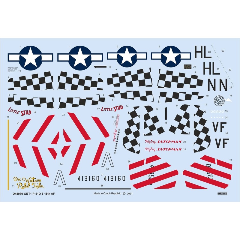 1/48 P-51D-5 "15th AF" (for Eduard)