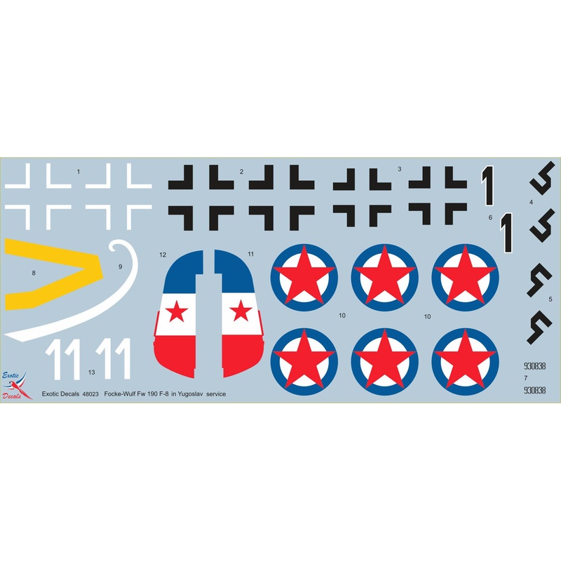 1/48 Partizan Focke-Wulf Captured Fw 190 F-8 WNr.930838 in Yugoslav Service