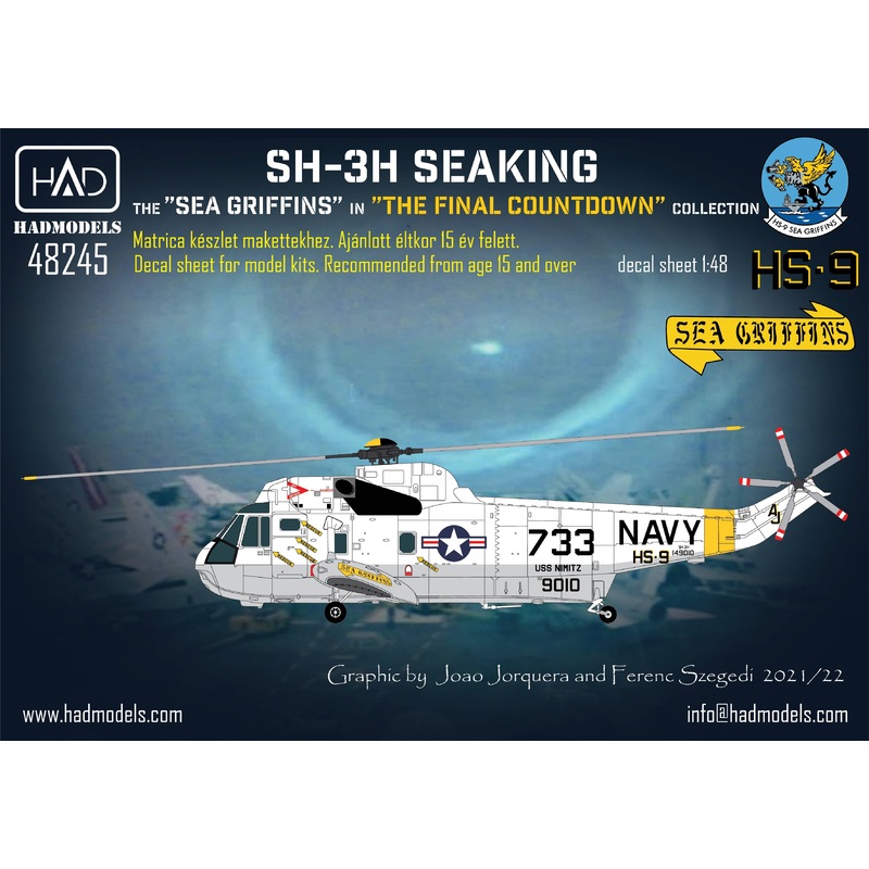 1/48 SH-3H Seaking "The Final Countdown" Collection Decals