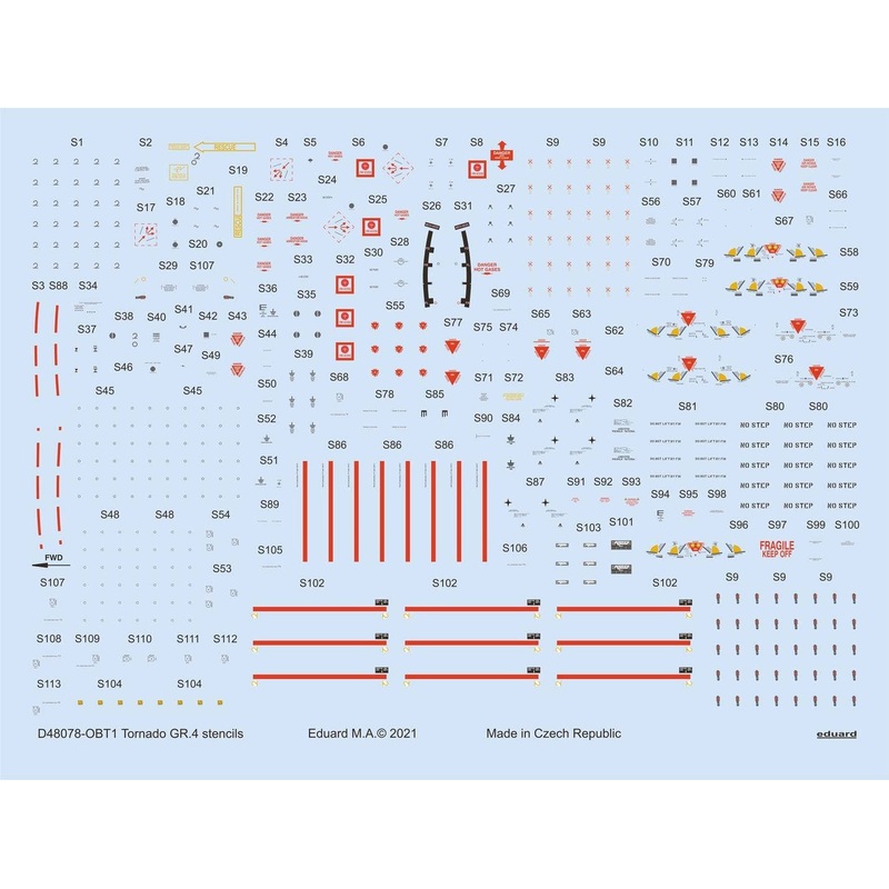 1/48 Tornado GR.4 Stencils (for Revell)