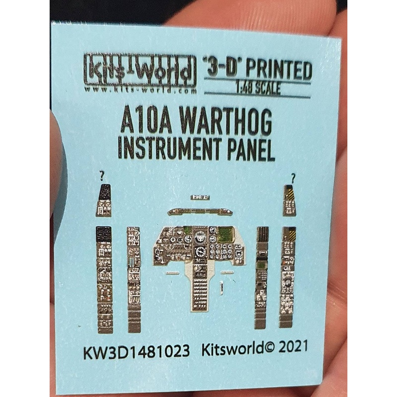 1/48 A-10A Thunderbolt II Instrument Panel Panel 3D Decal