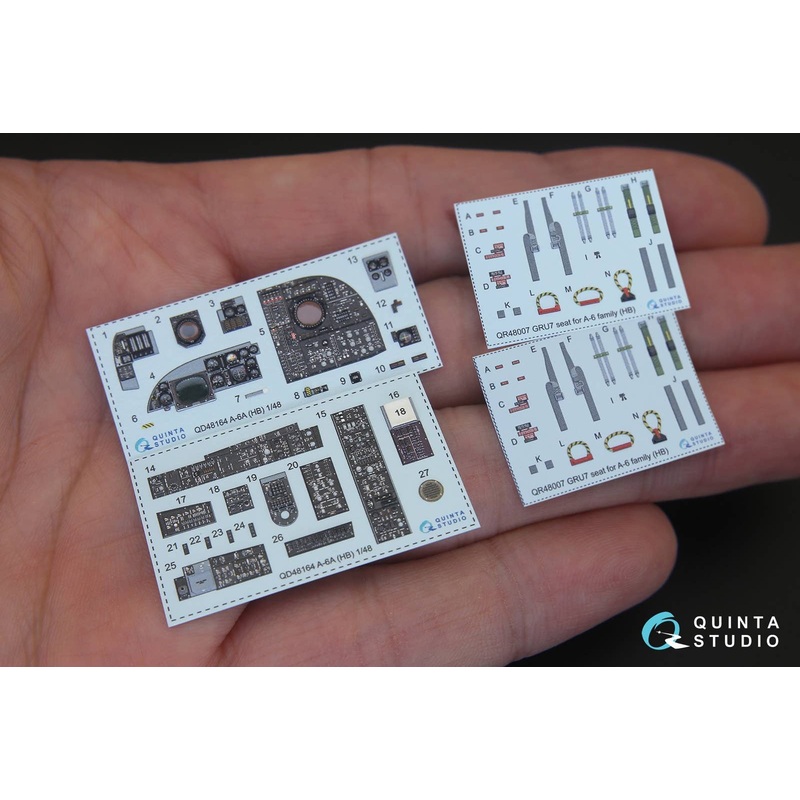 1/48 A-6A Intruder 3D-Printed & coloured Interior on decal paper for HobbyBoss kit