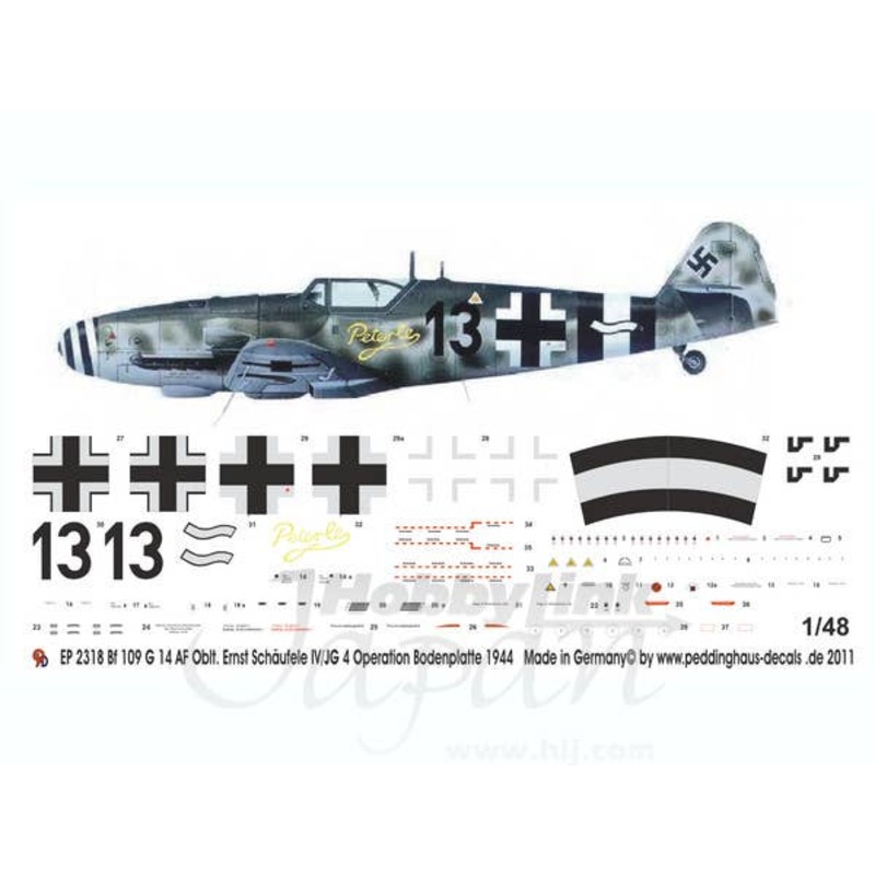 1/48 Bf109G-14 Oblt. Schaeufele Operation Bodenplatte 1944