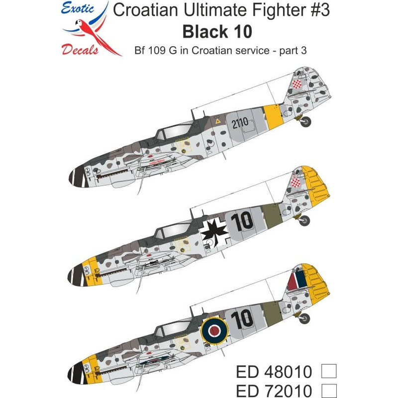 1/48 Croatian Ultimate Fighter #3 - Black 10 - Bf 109 G in Croatian service - part 3
