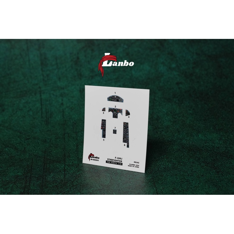 1/48 F-104J 3D interior decal (for. KINETIC)