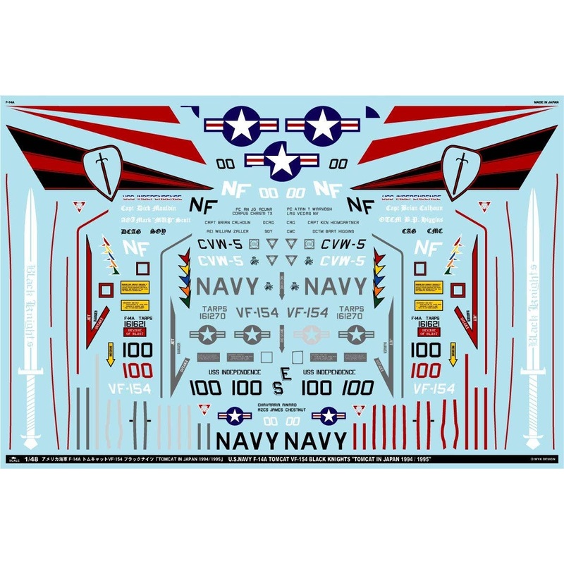 1/48 F-14A Tomcat VF-154 Black Knights Tomcat in Japan 1994/1995