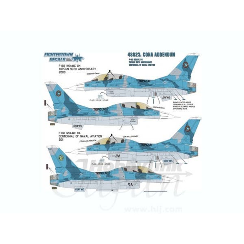 1/48 F-16B Fighting Falcon Top Gun 90th Anniversary & 100th Anniversary Color