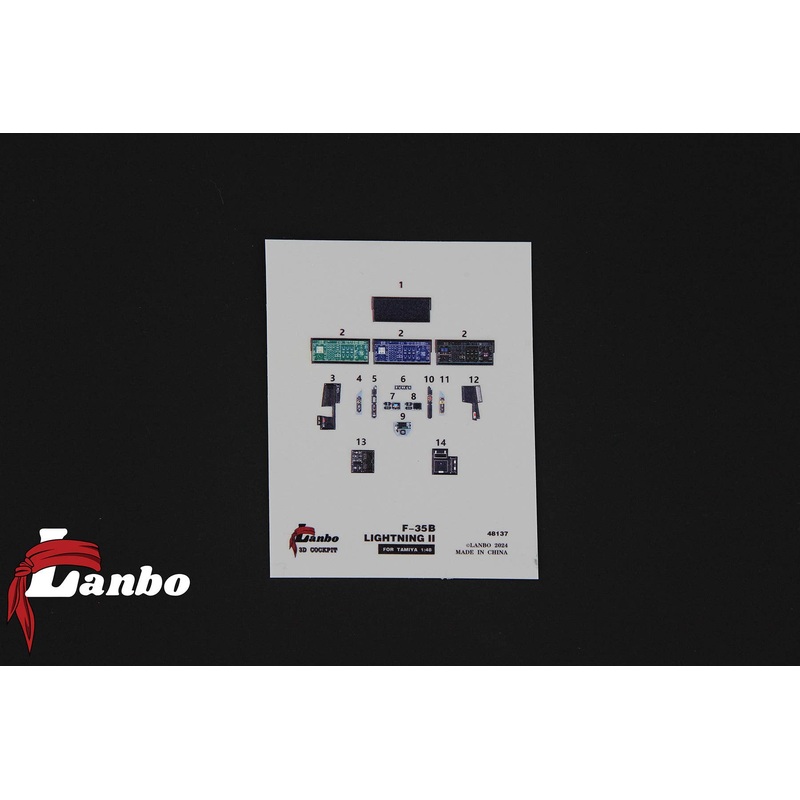 1/48 F-35B lightning II 3D interior decal