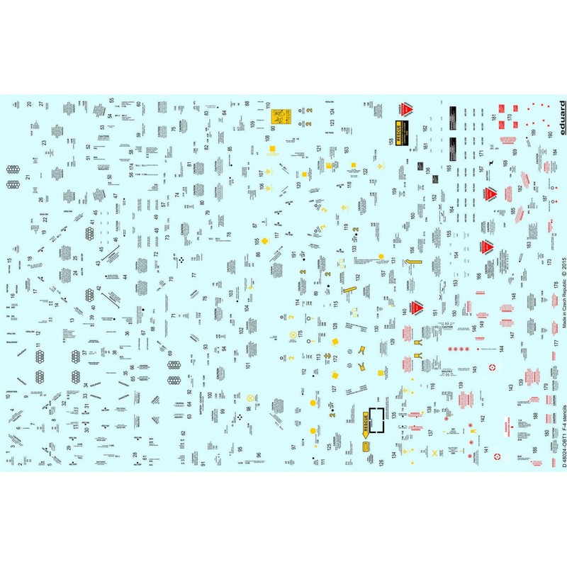 1/48 F-4 Stencils Decare