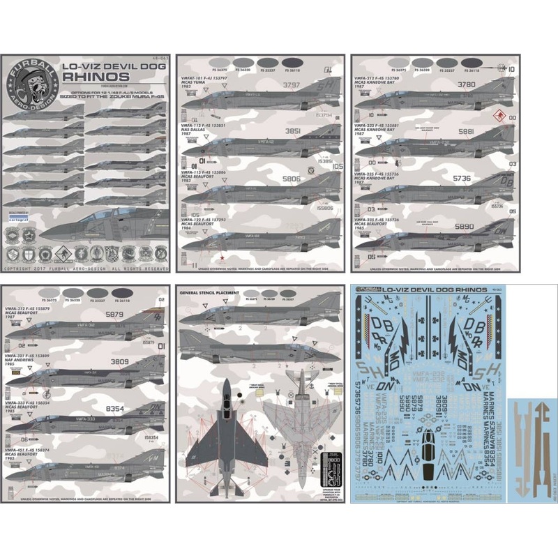 1/48 F-4J/S "Lo-Viz Devil Dog Rhinos"