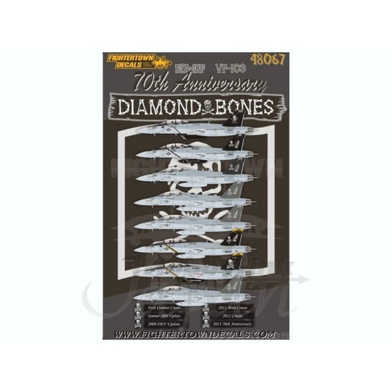 1/48 F/A-18F VFA-103 70th Anniversary Diamond Bones / Jolly Rogers