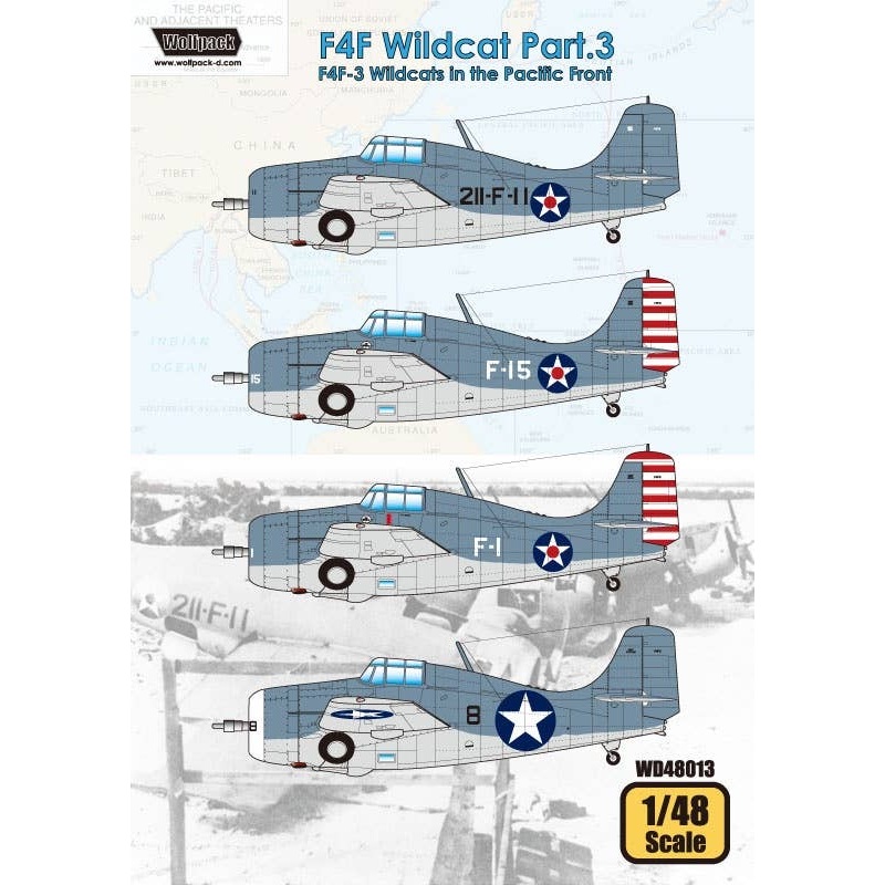 1/48 F4F Wildcat Part.3 F4F-3 Wildcats in the Pacific Front