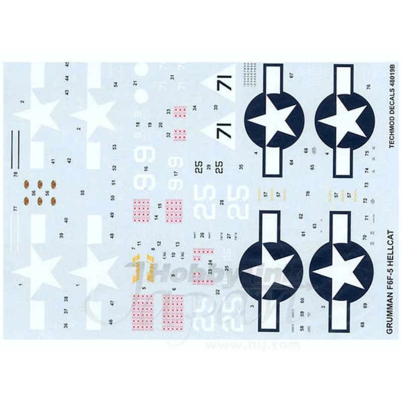1/48 Grumman F6F-5 Hellcat Decals