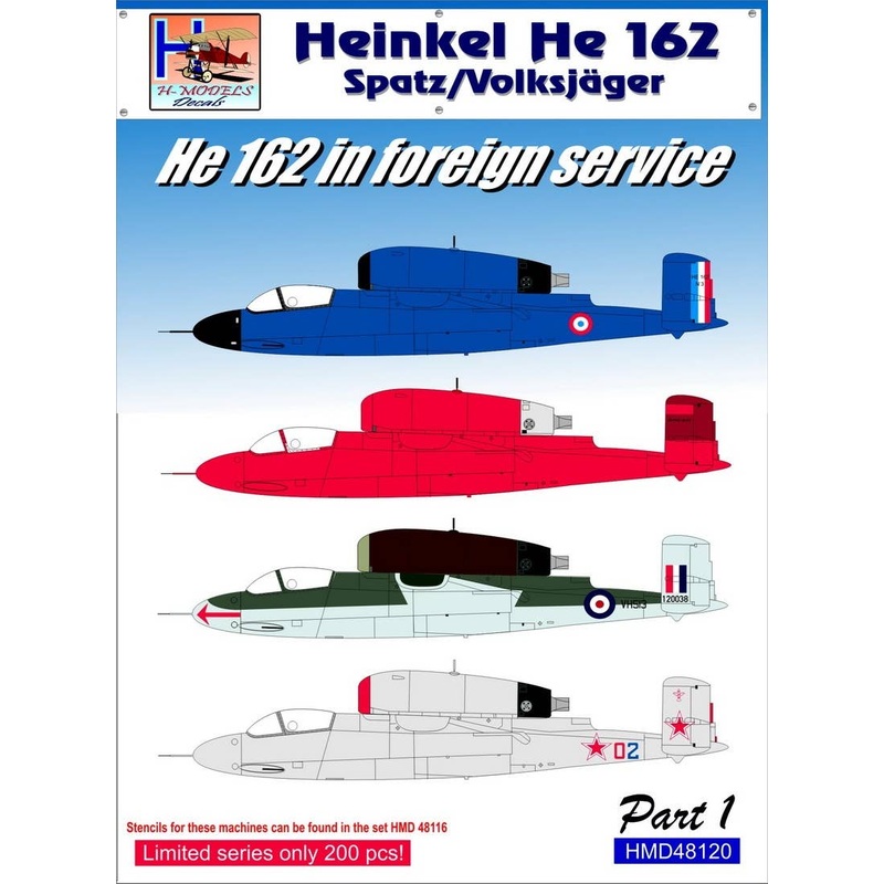 1/48 He 162 in Foreign Service. Pt.1