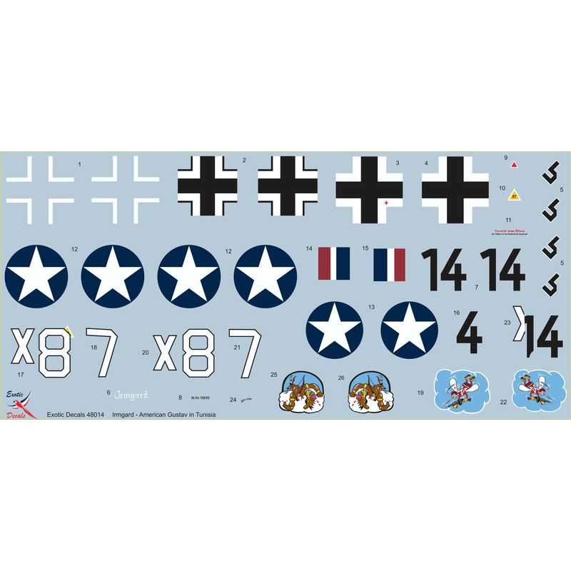 1/48 Irmgard - American Gustav in Tunisia - Captured Me 109G-2 W.Nr.10605