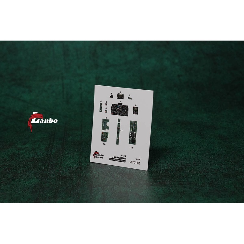 1/48 J-7B 3D interior decal (for. TRUMPETER)