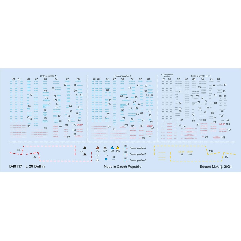 1/48 L-29 stencils