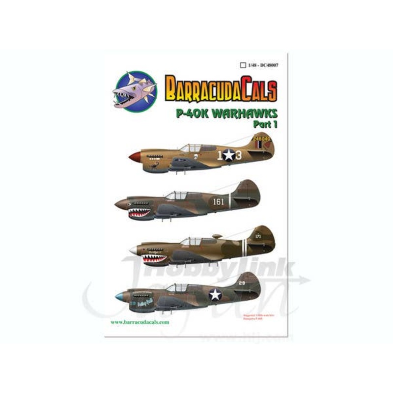 1/48 P-40K Warhawks Part 1 Decals