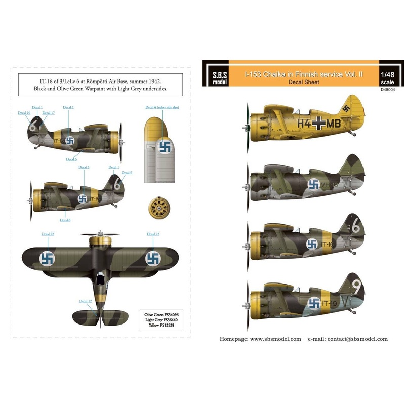 1/48 Polikarpov I-153 Chaika Finnish Air Force WWII Vol II.