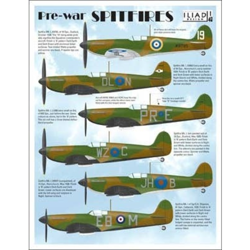 1/48 Pre-War Spitfires Decals
