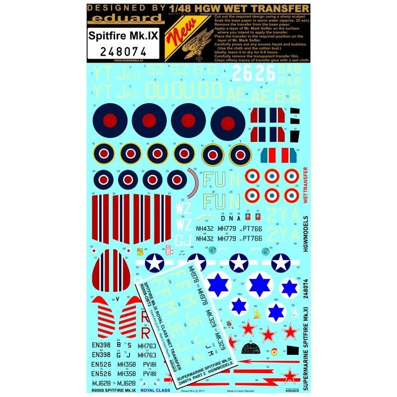 1/48 Spitfire Mk.IX - Markings