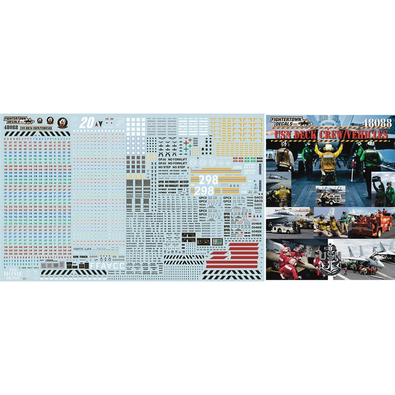 1/48 USN CVN Deck Crew and Vehicles