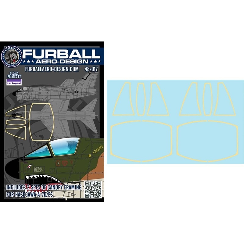 1/48 A-7D/E Corsair Canopy Frames