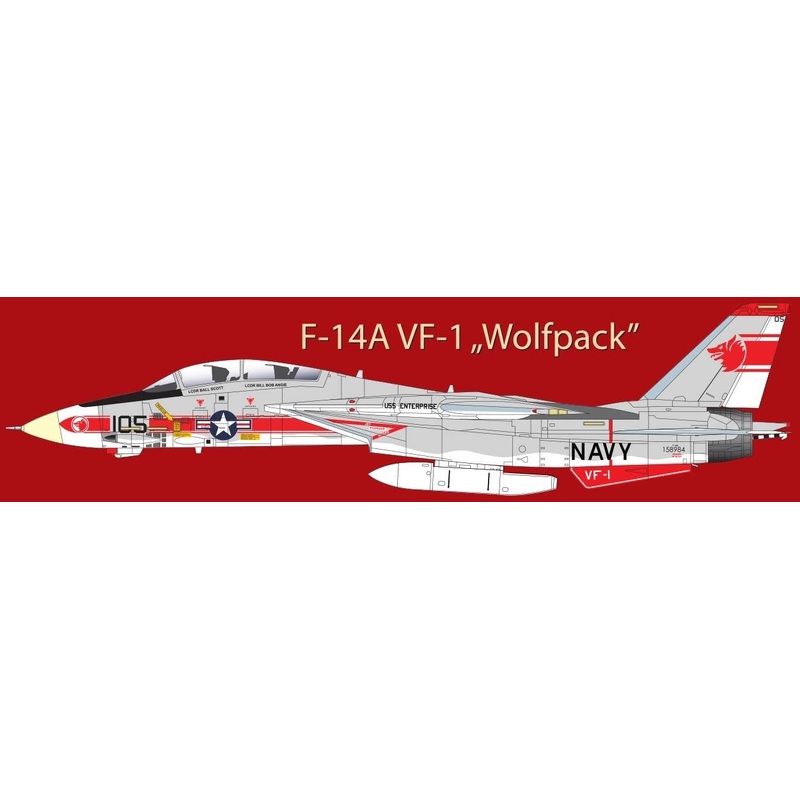 1/48 F-14A VF-1 Wolfpack USS Enterprise