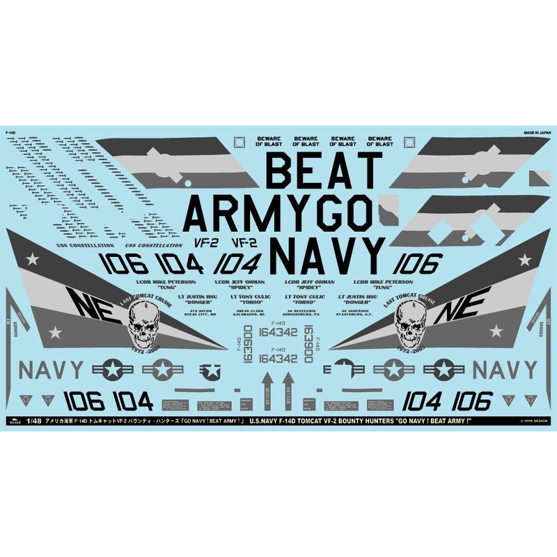 1/48 F-14D Bounty Hunters Go Navy! Beay Army!