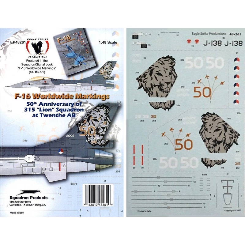 1/48 F-16A Falcon Dutch 315 "Lion" Squadron