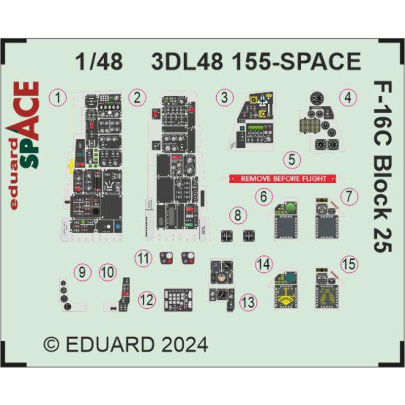 1/48 F-16C Block 25 SPACE (for TAMIYA)