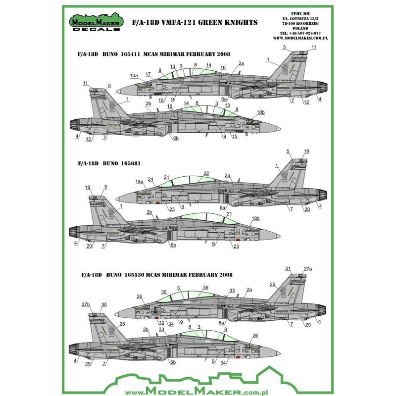 1/48 F/A-18D ATARS VMFA-121 w/Resin Conversion Parts