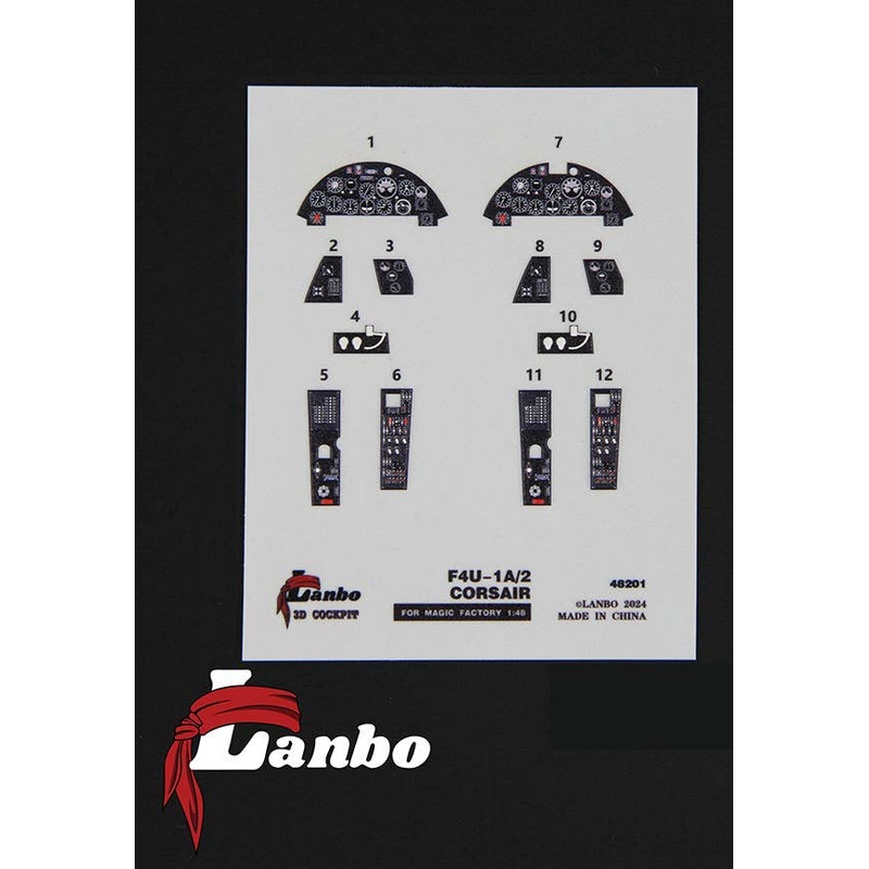 1/48 F4U-1A/2 3D interior decal