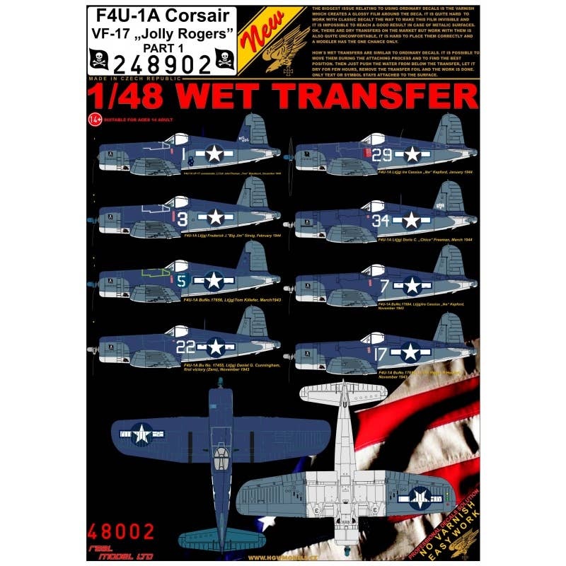 1/48 F4U-1A VF-17 Jolly Rogers Part 1