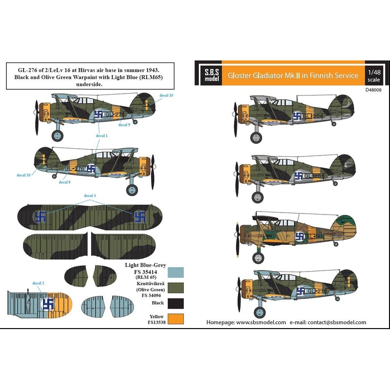 1/48 Gloster Gladiator in Finnish Service