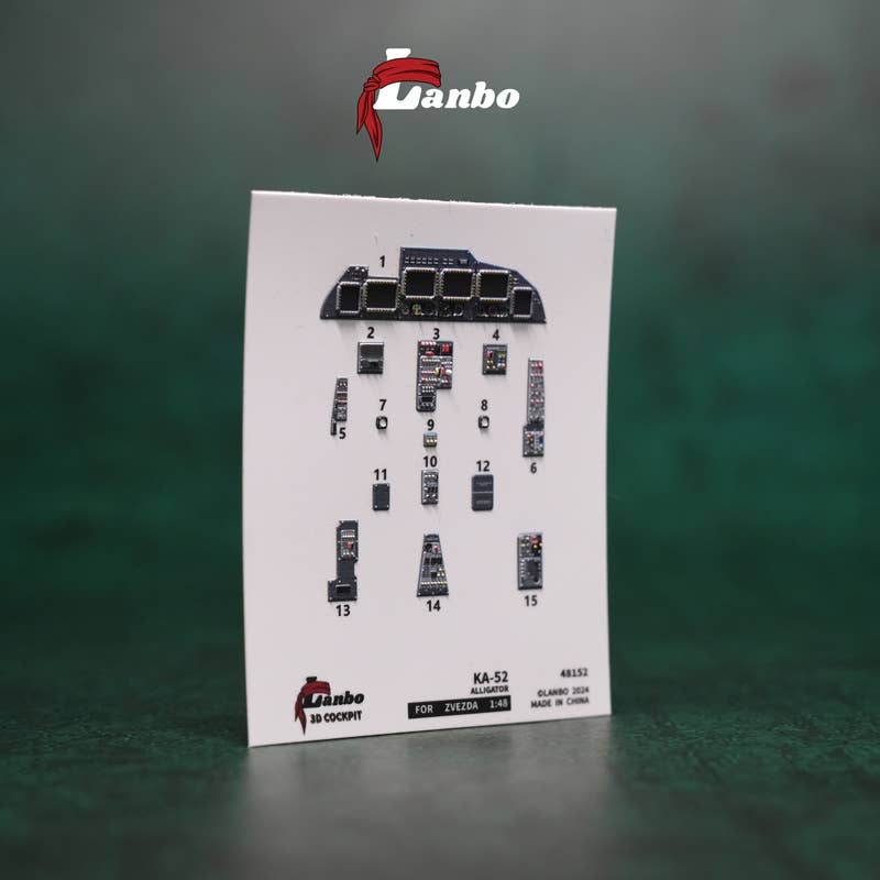1/48 KA-52 3D interior decal