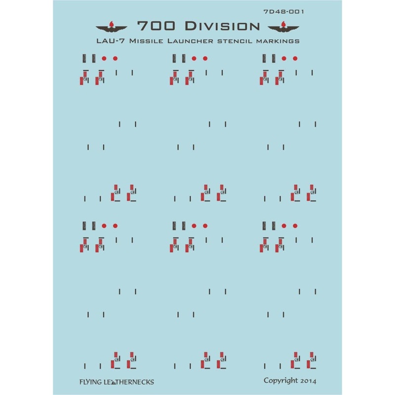 1/48 LAU-7 Missile Launcher Stencils
