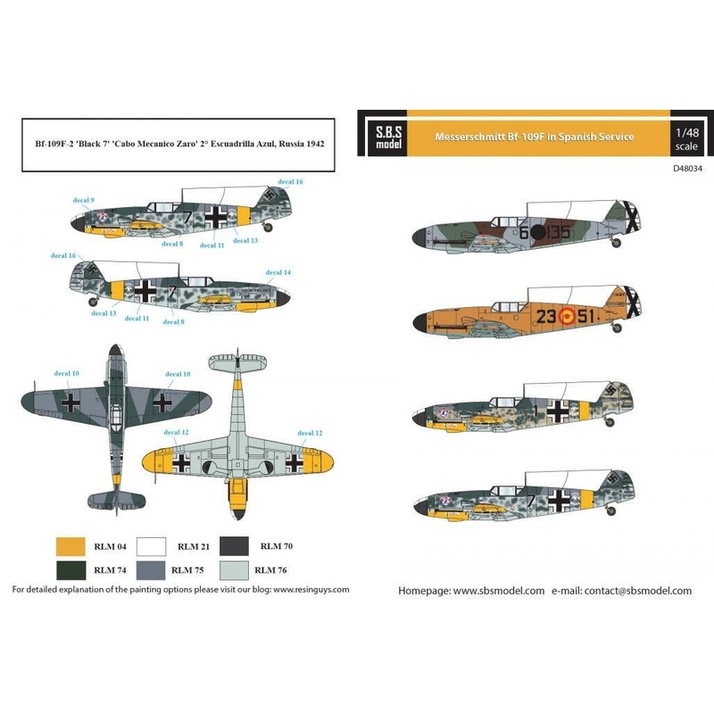 1/48 Messerschmitt Bf109F in Spanish Service