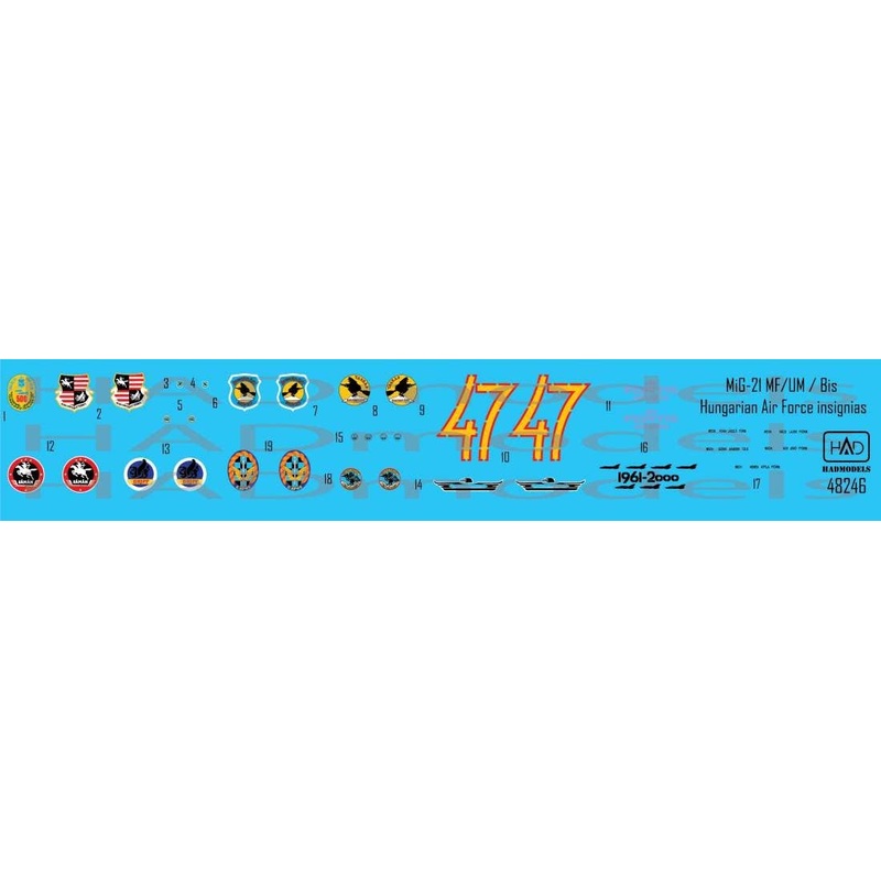 1/48 MiG-21 Hungarian insignias