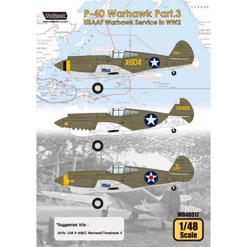1/48 P-40 Warhawk Part.3 USAAF Warhawk Service in WWII