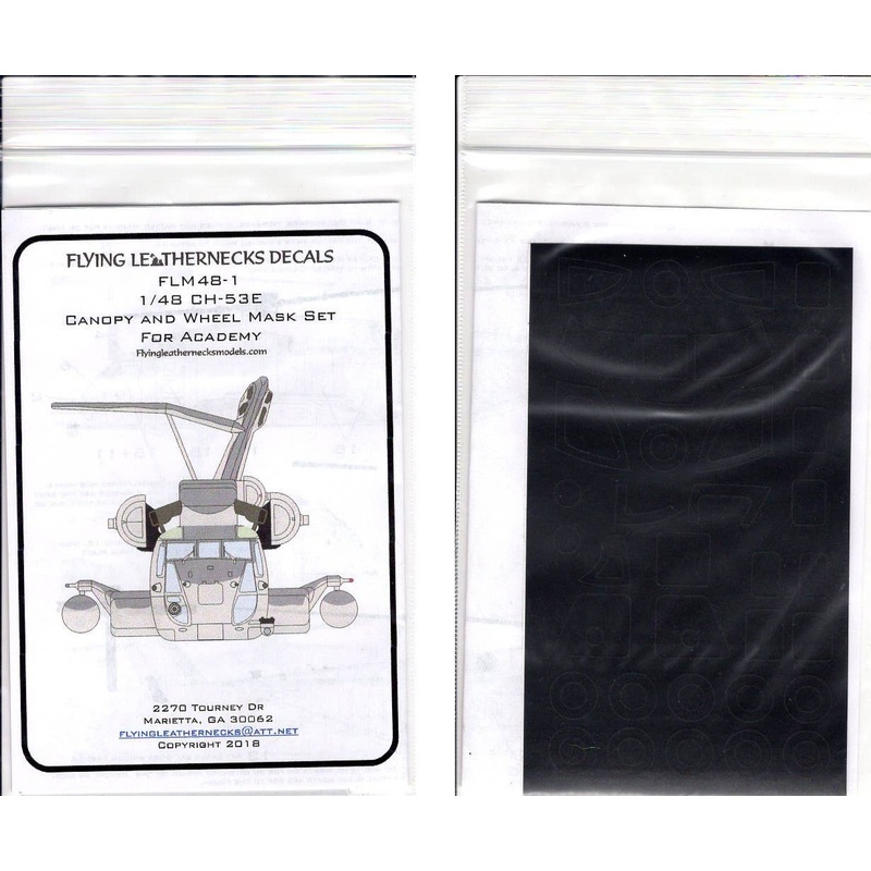 1/48 Sikorsky CH-53E Super Sea Stallion Canopy and Wheel Mask Set (for Academy)