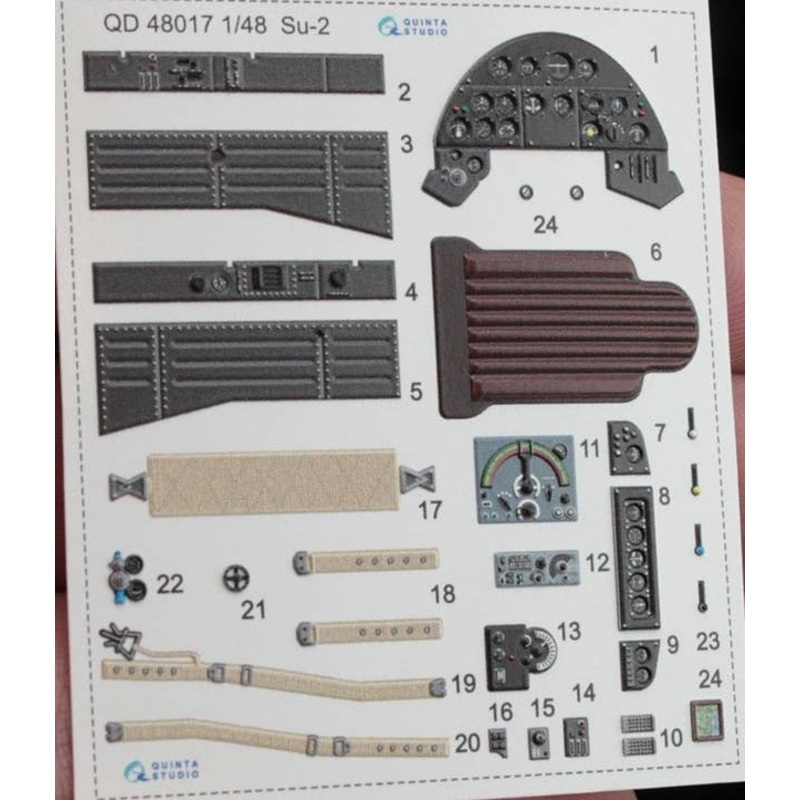 1/48 Su-2 Interior 3D Decal (for Zvezda)