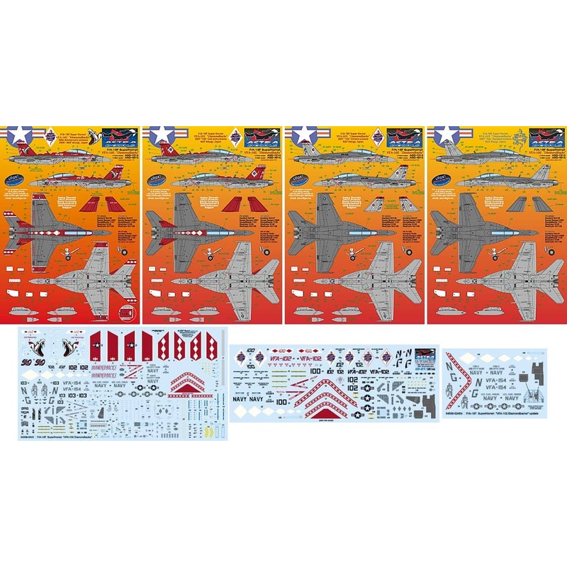 1/48 US Navy F/A-18F Super Hornet VFA-102 Diamondbacks