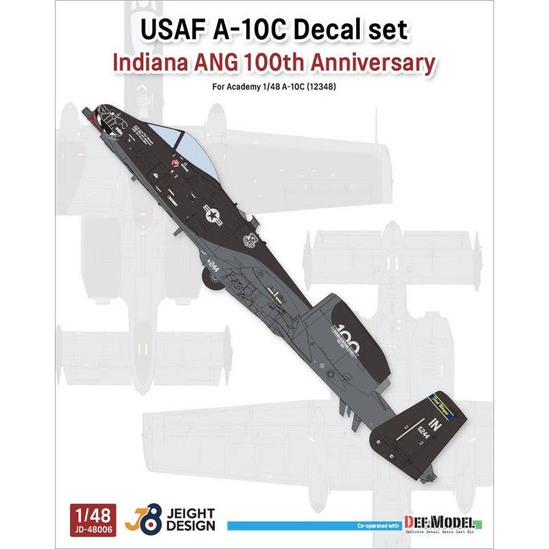 1/48 USAF A-10C Decal set Indiana ANG 100th Anniversary