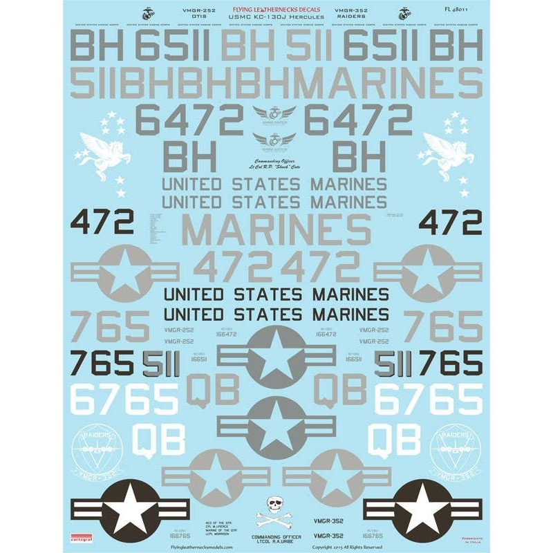 1/48 USMC KC-130J Hercules Decal Set