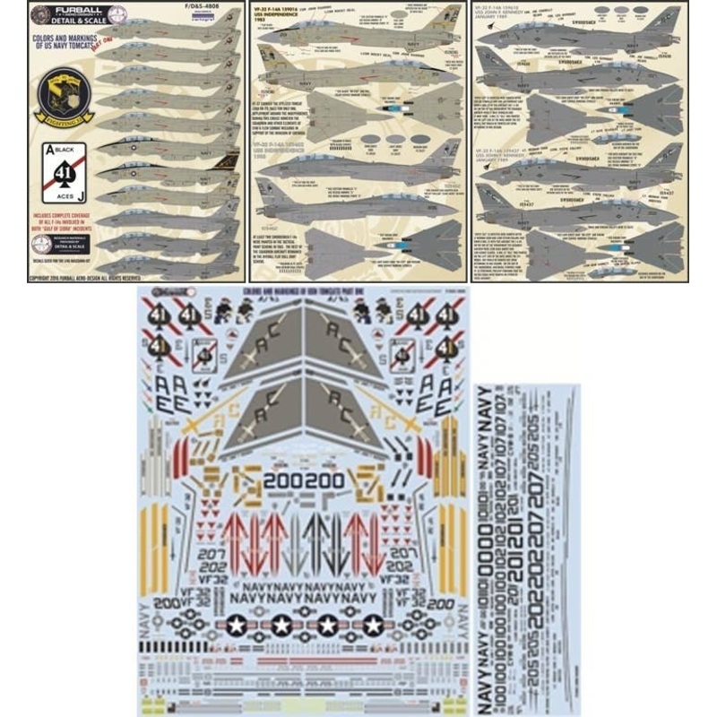 1/48 USN F-14 Tomcats Colors & Markings Part I