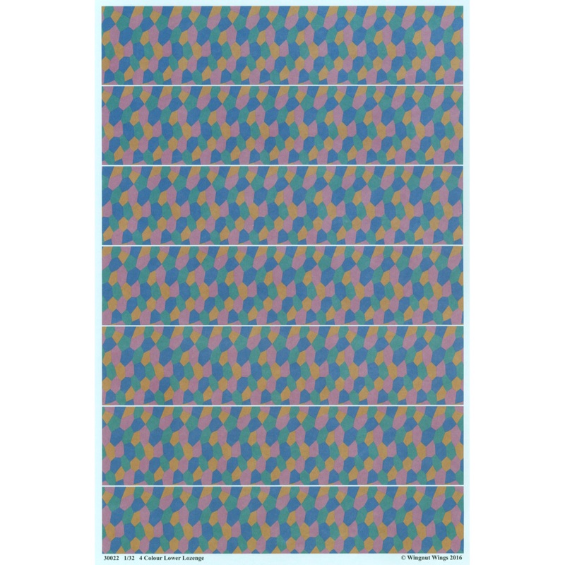 1/32 4 Color Lower Lozenge Decals