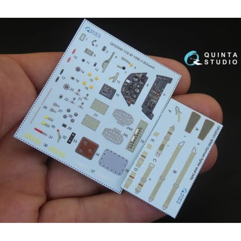 1/32 Bf 109E-3 Interior 3D Decal (For Eduard Kit)